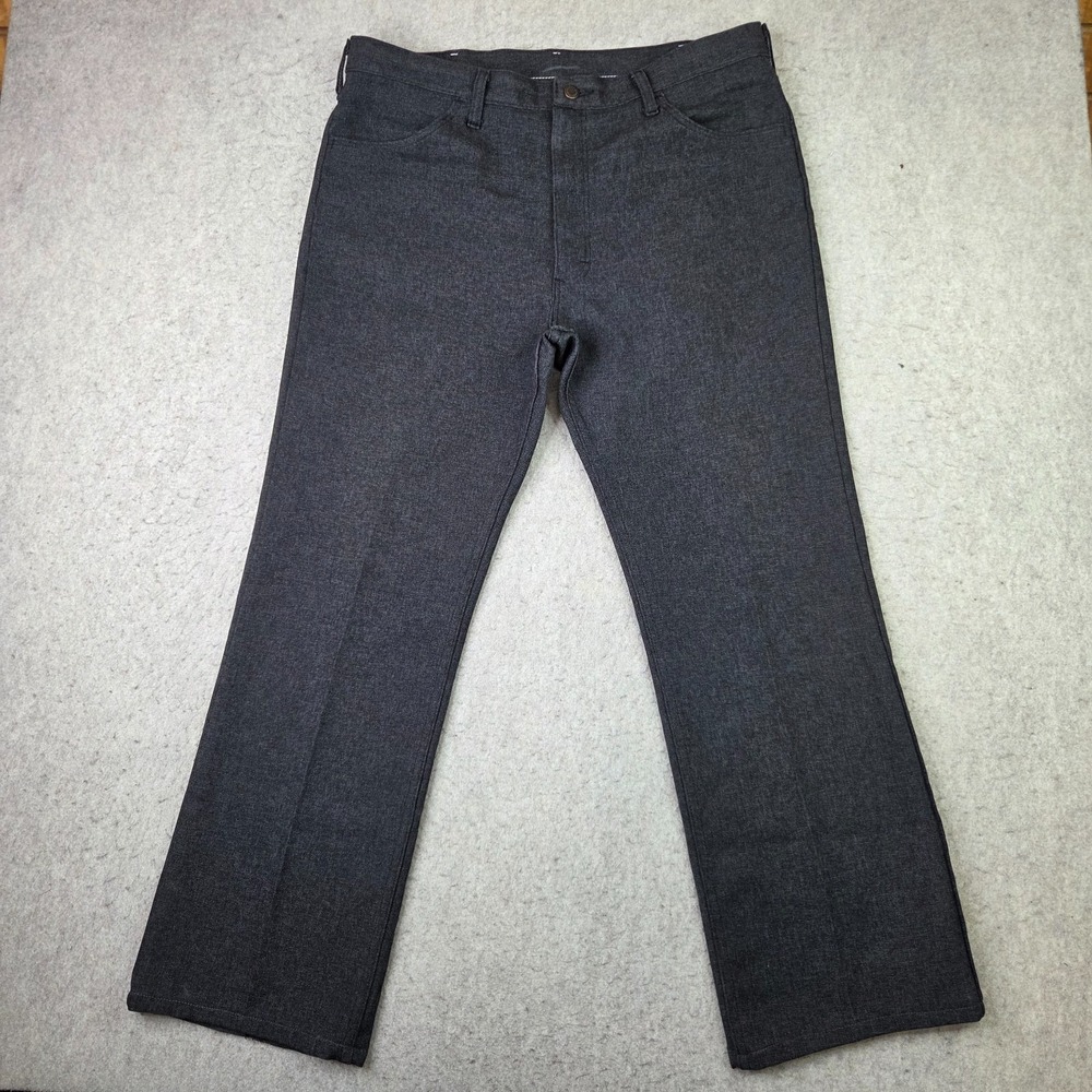 Wrangler Wrancher Pants Mens 38x30 B2HK Gray Western Career Retro Cowboy Vintage
